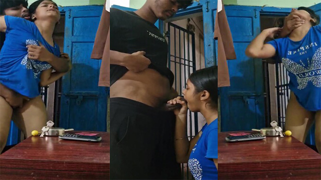 Desi Horny Babe Sucking n Standing Doggy Hard Fucking Liked