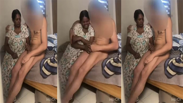 Local Aunty Horny Rich Guy – Getting Blowjob Porn Video