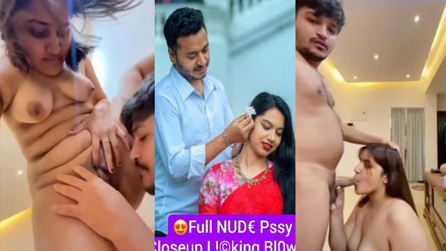 Indian Desi Honeymoon Girl Fucking And BJ Clip