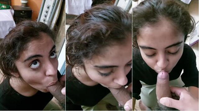 Desi Horny Cute Babe Sucking Dick
