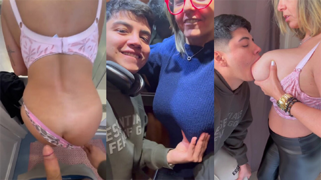 Son Sucks Her Mom’s Huge Tits Big Cock Fuck