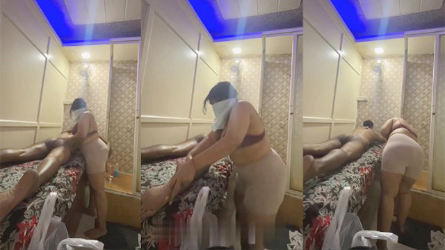Chubby Spa Girl Bra – Full Naked Body Rub Customer Exposed