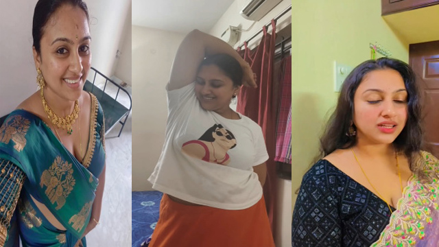 Tamil Young Aunty Sowmya – @Sowmya_Officialpage Leaked Viral Mms