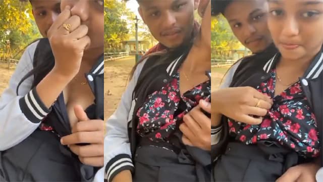 Desi School Girl – Outdoor Boobs Play BF MMS