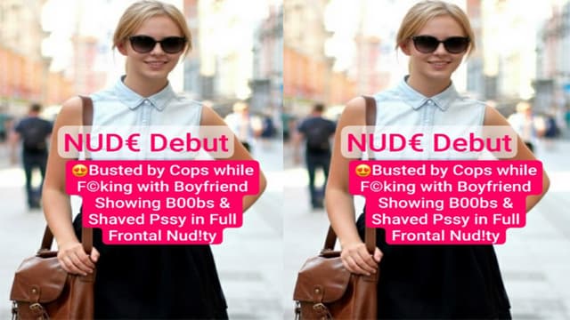 Suepr Debut gets Busted by Cops Fucking – with Boyfriend Full Frontal Nud!ty