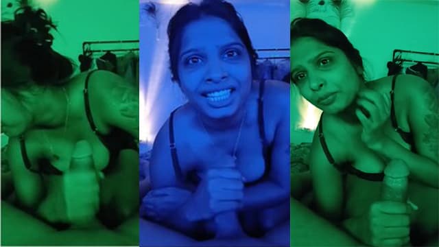 Tamil Hotwife Giving Blowjob & Clear Hindi Talking