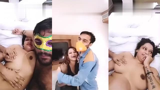 Threesome Desi Couple – Hotel Room Hard Pound Exposed