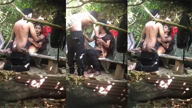 Mein dekhiye jungle mein lovers ki chudai – Hidden Cam Sex Video