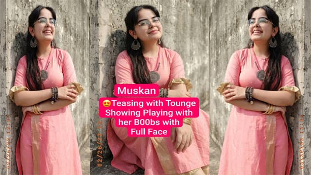 Muskan Miss Charming Teasing Desi Viral MMS